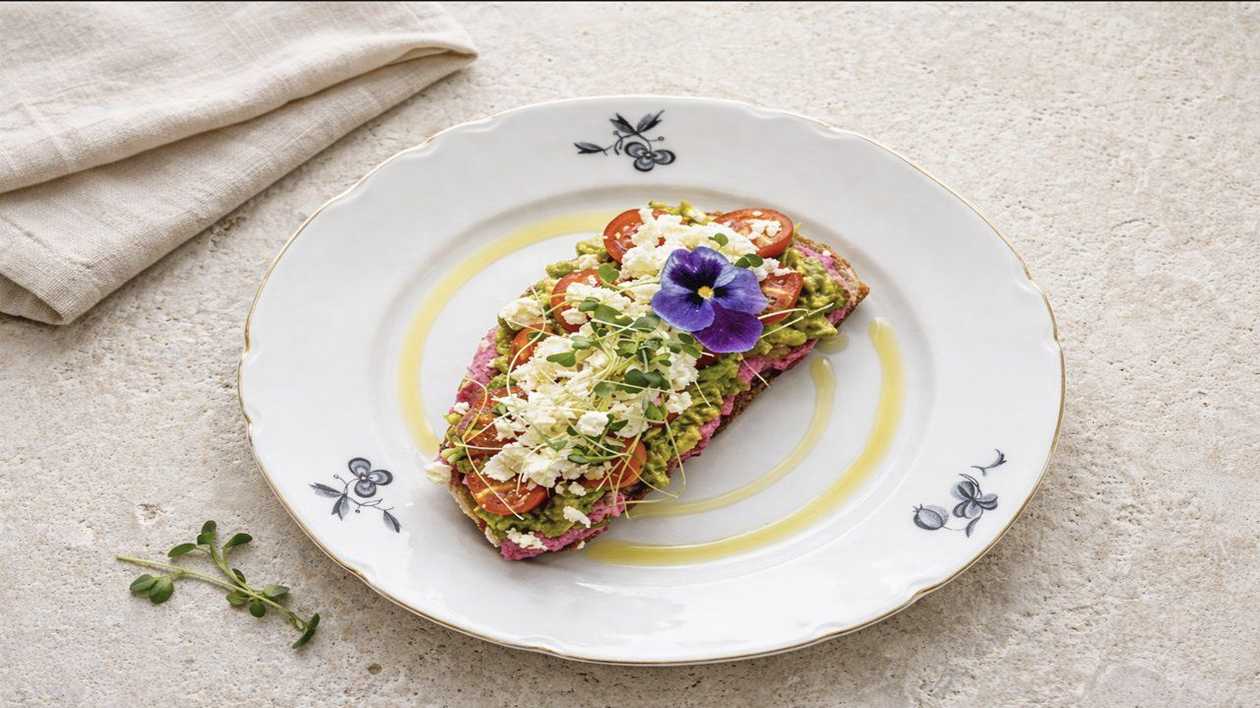 Pink Feta Toast